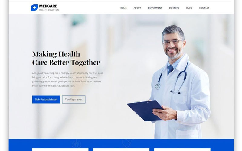 طراحی تخصصی سایت پزشکی در زام دیزاین